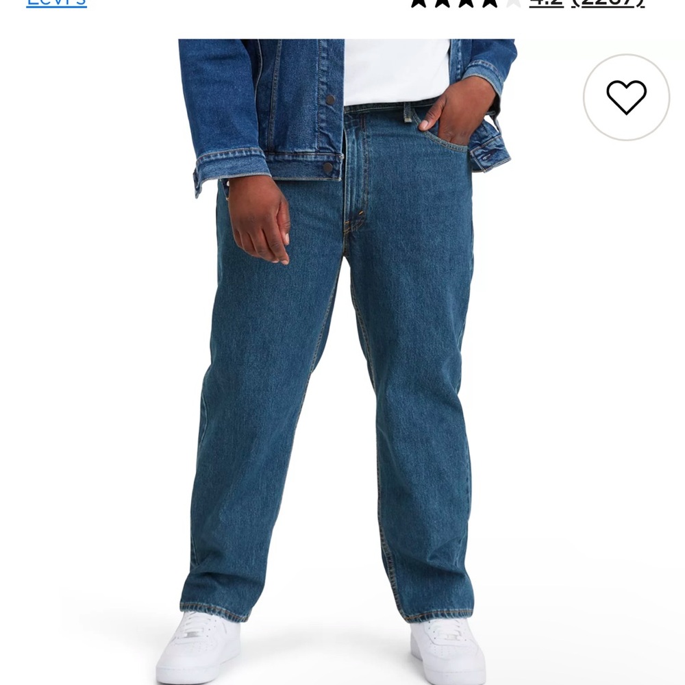 Men’s Levi's 550 Men's Relaxed Fit Jeans - Blue 52X29 ECU